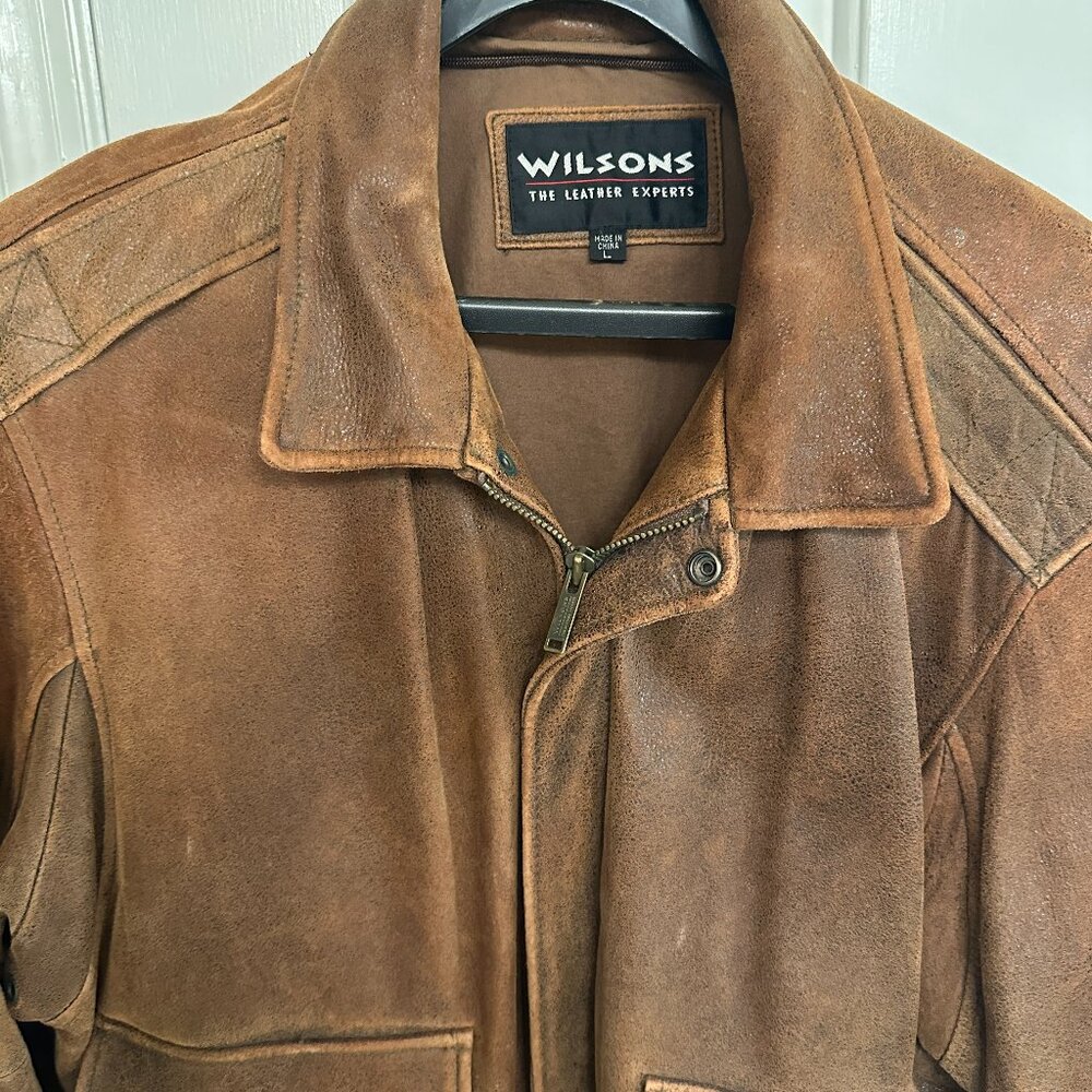 Mens Brown Wilsons Leather Large with removable lining